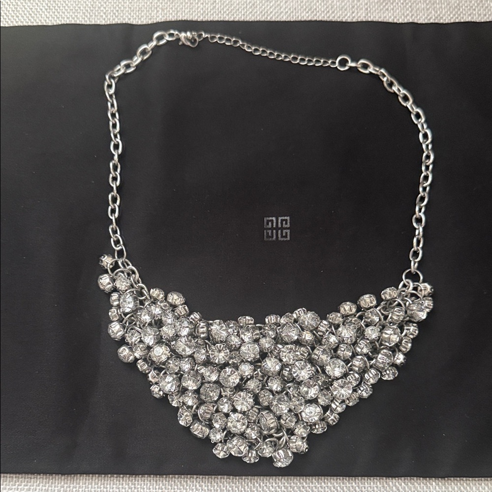 Dazzling Silver Crystal Necklace